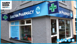Carlton Pharmacy - Hardy Signs - Window Graphics