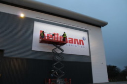 Hellmann Worldwide Logistics | Illuminated Signage | Outdoor Signage | Hardy Signs Ltd