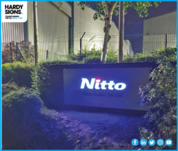 Nitto Denko - Hardy Signs - Illuminated Flex Facing Light Box