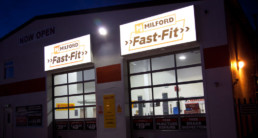 Milford Fast-Fit | Outdoor Signage | Illuminated Signage | Flexible Face Light Boxes | Hardy Signs Ltd