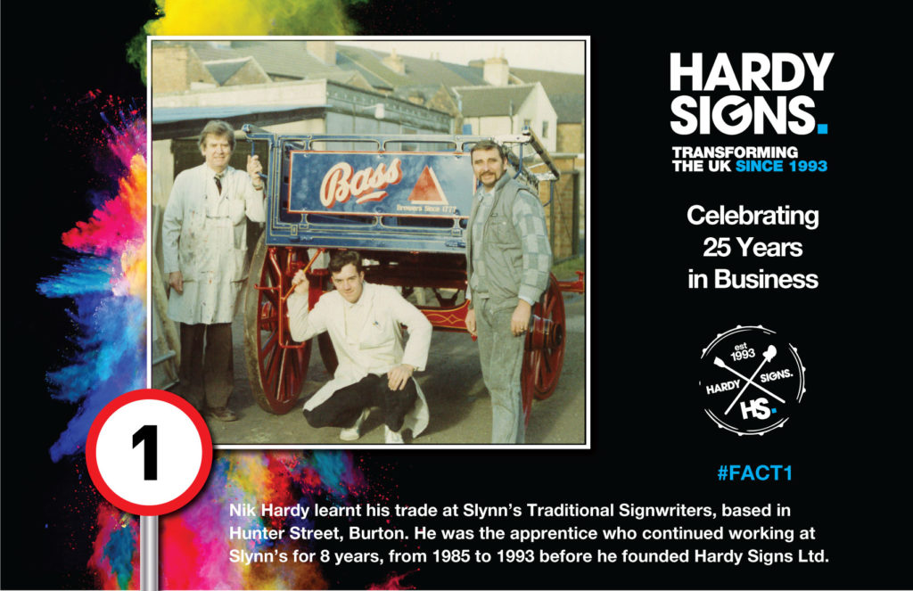Hardy Signs | 25 Years Anniversary | 25 Facts | Fact 1 | 2018 | 1