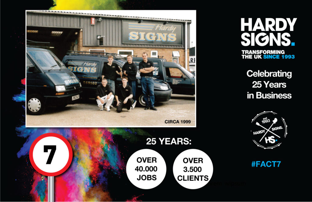 Hardy Signs | 25 Years Anniversary | 25 Facts | Fact 7 | 1