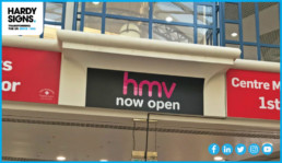 HMV - Signage Solutions - Hardy Signs - Advertising Signage