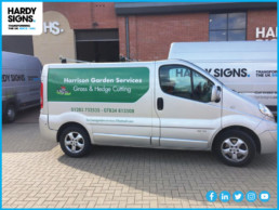 Harrison Garden Services - Hardy Signs - Vehicle Graphics