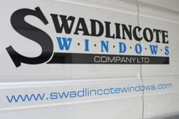 Swadlincote Windows | Vehicle signage | Hardy Signs