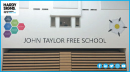 John Taylor Free School - Hardy Signs - Wall Signage