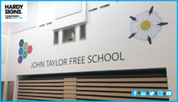 John Taylor Free School - Hardy Signs - Wall Signs