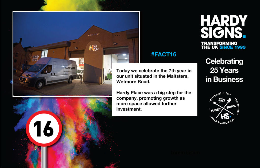 Hardy Signs | 25 Years Anniversary | 25 Facts | Fact 16 | 1