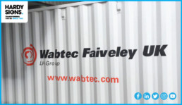 Wabtec Faiveley - Hardy Signs - Container Signage