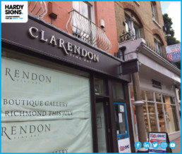 Clarendon Fine Art Ltd - Hardy Signs - Outdoor Signage