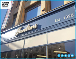 Hunters - Hardy Signs - 3D Lettering