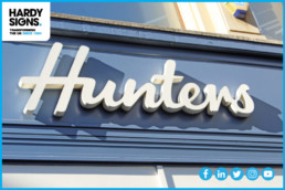 Hunters - Hardy Signs - Halo Illuminated