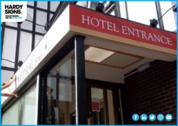 The Cathedral Hotel - Hardy Signs - Hotel Signage