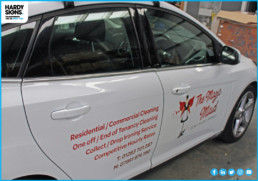 The Magic Maid - Hardy Signs - Car Graphics