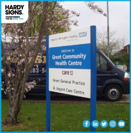 NHS - Hardy Signs - Healthcare Sector Signage