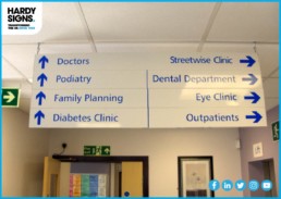 NHS - Hardy Signs - Suspended Ceiling Signage