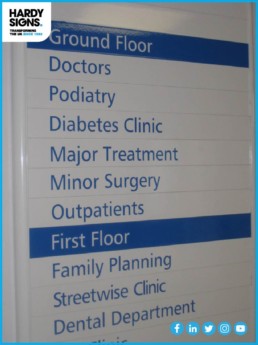 NHS - Hardy Signs - Wall Signs