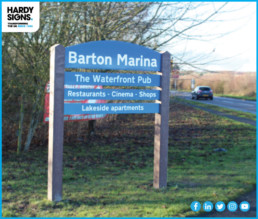 Barton Marina - Hardy Signs - Post & Panel Signage