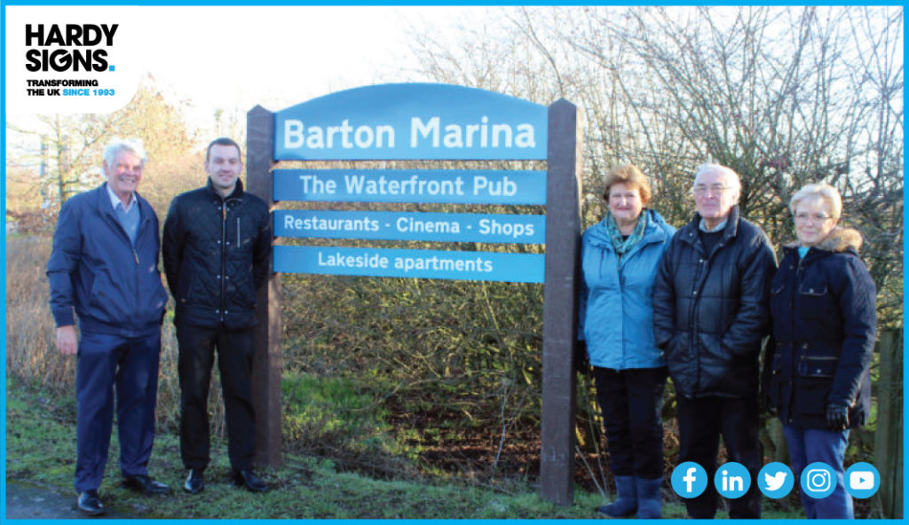 Barton Marina - Hardy Signs - Post & Panel Signs