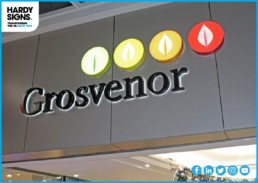 Grosvenor shopping centre - Hardy Signs - 3D Illuminated Signs