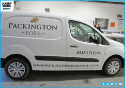 Packington Free Range - Van Graphics - Hardy Signs