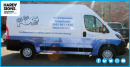 Crystal Clear - Hardy Signs - Side Panel Van Graphics