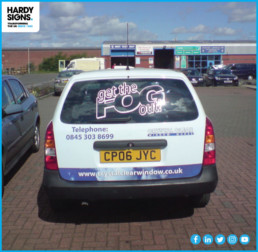 Crystal Clear - Hardy Signs - Vehicle Signage - Window Graphics