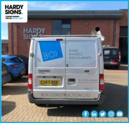 Box Construction - Hardy Signs - Vehicle Livery