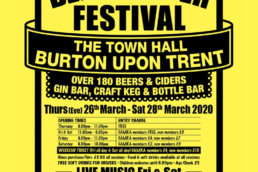 41st Burton Camra festival | Hardy Signs | 2020