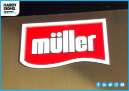 Muller Droitwich - Hardy Signs - Illuminated Signage