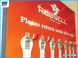 Russell Roof Tiles - Hardy Signs - Shadow Board