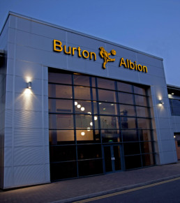 Burton Albion FC | Hardy Signs | Illuminated Signage