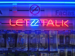 Letz Talk | Hardy Signs Ltd | Neon Signs | Illuminated Signage