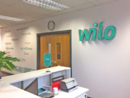 Wilo UK | Hardy Signs | 3D Letters & Logos Face Illuminated