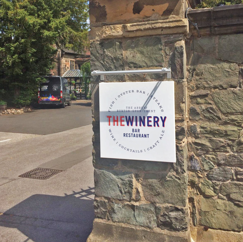 The Winery Burton | Outdoor Signage | Site Signs | Aluminium Faced Panels | Hardy Signs Ltd | 2019 | 4