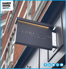 Clarendon - Hardy Signs - Projected Sign