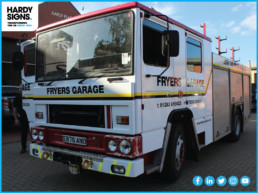 Fryers Garage - Hardy Signs - Vehicle Branding