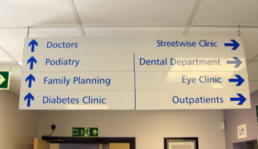 Suspended Ceiling Signs - NHS - Hardy Signs Ltd - 2019 - 2