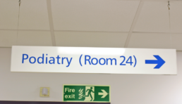 Suspended Ceiling Signs - NHS - Hardy Signs Ltd - 2019