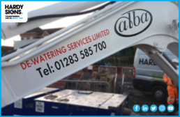 Alba De-Watering Services - Hardy Signs - Vehicle Livery - 2020 - 3