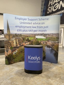 Keelys Solicitors - Exhibition Stand - Hardy Signs