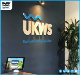 UKWS - Hardy Signs - 3D Indoor Office Signage