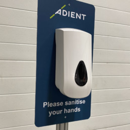Adient - Hand Sanitising Station - Hardy Signs Ltd