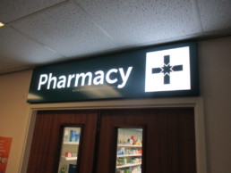Hub Pharmacy - Illuminated Signage - Hardy Signs Ltd
