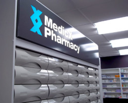 Medicx Pharmacy - Internal Signage | Hardy Signs Ltd