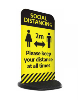 Social Distancing Pavement Signs - Hardy Signs Ltd