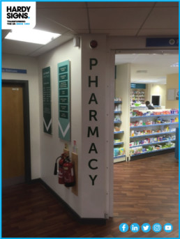 The Hub Pharmacy - Hardy Signs - Wall Signage