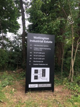 Watlington Industrial Estate - Hardy Signs - Post and Panel