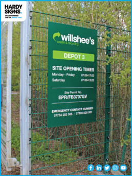 Willshee's - Hardy Signs - Site Signage