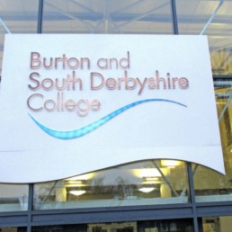 Burton-and-South-Derbyshire-College-Hardy-Signs-Ltd-3D-Acrylic-Illuminated-Letters-logos-2017